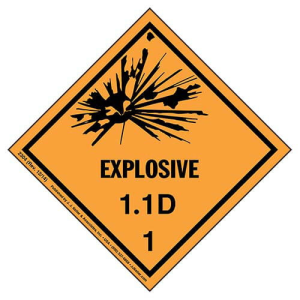 Explosive Paper STICKER CLASS1 'EXPLOSIVE 1' PAPER 100X100MM 500/ROLL Roll ...