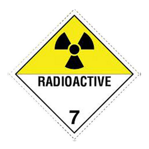 STICKER CLASS 7 'RADIOACTIVE' PAPER 100X100MM 250/RL Roll | Livingstone ...