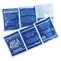 Livingstone Hot and Cold Pack, 25 x 12cm w/ Nonwoven Pouch, Reusable,Clear Non-Staining Gel, 3 Segments, 2/Display Box, 24/Carton Set