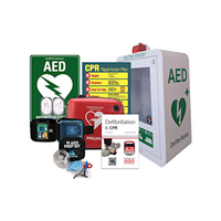 Philips HeartStart FRx Defibrillator Package & AED White Wall Cabinet (FRx Pack-WhiteCab SN), Each Each