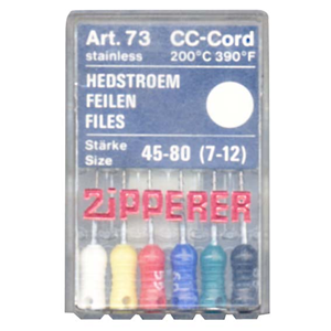 H-Files, 21mm, Art 73, No. 10, Stainless Steel, Colour-Coded, 6/Pack P ...