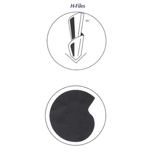 Livingstone H-Files, 25mm, No. 120, Stainless Steel, Colour-Coded, 6/Pack