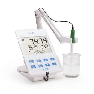 Hanna Edge Ph Meter And Cal Check, Range: -2.000 to 16.000 pH, ACC: 0.01 pH, 0.002 pH, Each Each