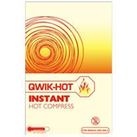 Out of Date, Qwik-Hot Instant Hot Pack, 22 x 14cm, 10/Box, Original Unopened Condition, Price Discounted, While Stocks last Box