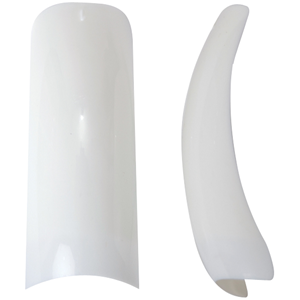 Hawley Nail Tips-Curved French White Size#6 50pieces/pack Pack