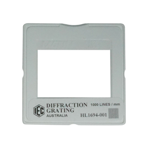 IEC Diffraction Grating, 1000 Lines/mm, Card Mount, Each Each