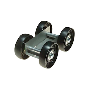 IEC Inclined Plane Attachment Cart, Four Wheels, 80(L) x 50(W) mm, 100mm Long, Each Each