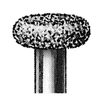 Intensiv 11AGS Diamond Burs, Wheel, ISO 68514 #39, Friction Grip, Fine, Each Each