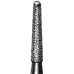 Intensiv 19A Diamond Burs, Domed Taper Fissure, ISO 219524 #17, Friction Grip, Medium, Each Each