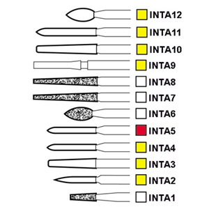 Intensiv A7 Berner Diamond Burs, #15, Friction Grip, Medium, Each Each