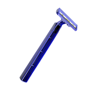 Livingstone Disposable Ultra Sharp Shaving Razors, Twin Blade with Handle, Blue, 5/Bag, 100/Box Box