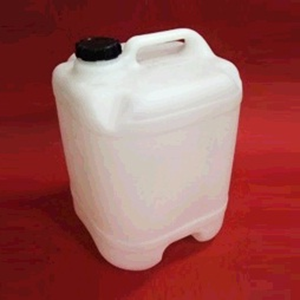Jerrican / Jerrycan, with 38mm Screw Neck and Dorony Red Cap, 2.5L, High Density Polyethylene (HDPE), Natural, Each Each