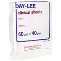 Day-Lee Clinical Sheets, Large, 60 x 40cm, 100/Pack Pack