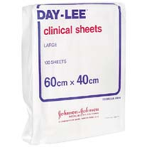 Day-Lee Clinical Sheets, Large, 60 x 40cm, 100/Pack Pack