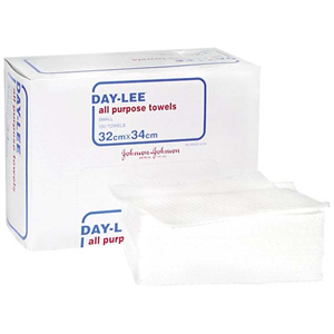 Day-Lee All Purpose Towel, Lint Free, Small, 32 x 34cm, 100/Box, 12 Boxes/Carton Carton