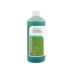 Microshield® T Triclosan Skin Cleanser, Topical Antibacterial Solution, 1.0pct w/w Triclosan, 500mL, Loose Each