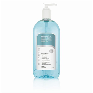 Microshield Angel Blue Antimicrobial Hand Gel, Waterless, 500ml, Loose Each