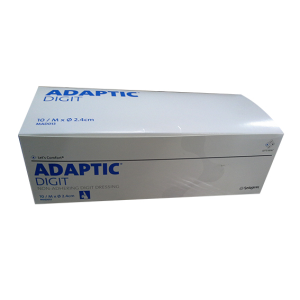 Adaptic Digit Non-Adhering Dressing, Medium, 2.4cm Diameter, 10/Box (MAD013) Box