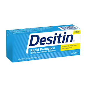 Johnson and Johnson Desitin Nappy Rash Ointment, 100g, Each Each ...