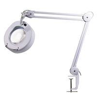 Livingstone Magnifying Beauty Examination Lamp with Clamp, 2.25x Magnification, 5 Dioptre, 22 Watts, 180deg Rotation, Bulb Included Each