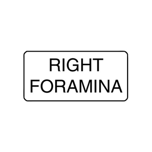 "RIGHT FORAMINA" - X-RAY LABEL500/BOX Box