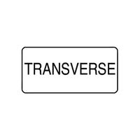 "TRANSVERSE" - X-RAY LABEL 500/BOX Box