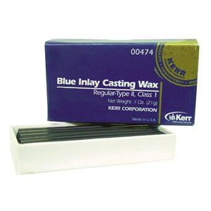 Blue Inlay Casting Wax Registration, 60 x 75mm, 34g, 15/Pack Pack ...