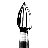 Jet 7106 Tungsten Carbide Burs, Trim and Finishing, Flame Friction Grip, 018, Each Each