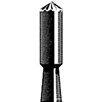 Jet 7345 Tungsten Carbide Burs, 45 Degree, Chamfer Friction Grip, 015, Each Each