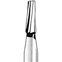 Jet 172 Tungsten Carbide Burs, Straight Fissure, Taper Friction Grip, 016N, Each Each