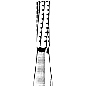 Jet 560 Tungsten Carbide Burs, Straight Fissure, Cross Cut, Friction Grip, 016, Each Each