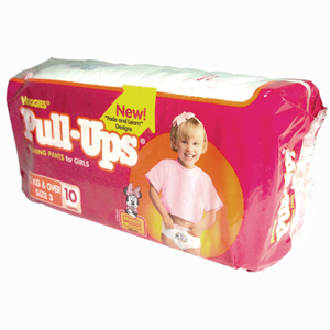 Huggies Pull Ups, Size 2, Girl, 11-15kg, 17/Pack Pack