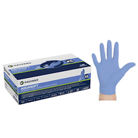 Halyard Aquasoft Nitrile Examination Gloves, Powder Free, Extra Small, Blue, 300/Box Box