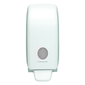 Kimberly-Clark Aquarius Liquid Soap Dispenser, 1 Litre, 26.4 x 12.4 x 12.9cm, Wall Mountable, White, Each Each