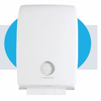 Kimberly Clark Aquarius Compact Towel Dispenser, 23.9(W) x 38(H) x 8.9(D)cm, ABS Plastic, Recyclable, White, Each Each