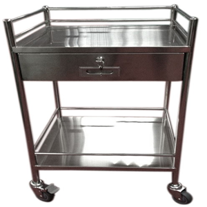 Livingstone Stainless Steel Trolley, 490L x 490W x 900H mm, No Drawer, Each Each
