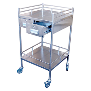 Livingstone Stainless Steel Trolley, 490L x 490W x 900H mm, No Drawer, Each Each