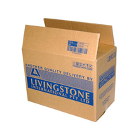 Livingstone Regular Slotted Box (RSC) with Livingstone Print, 435(L) x 290(W) x 344(D) mm, 440K-C Board Grade, Brown, Each Each