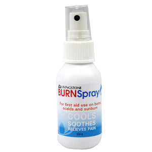 Livingstone Burncare Cool Spray, for Instant Pain Relief of Burns, Scalds, Sunburns, Non Aerosol, Reusable Sprayer, Sterile, 50ml, Each Each
