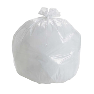 Livingstone Garbage Bag Bin Liner, Kitchen Tidy, 36L, 58 x 70cm, 10um, Heavy Duty, HDPE, Star Seal, White, 50/Roll, 1,000/Carton Carton