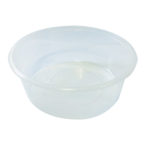 Livingstone Round Base, Recyclable Plastic Take-Away Containers without Lid, 4oz or 110ml, BPA Free, Clear, 1000 Pieces/Carton Carton