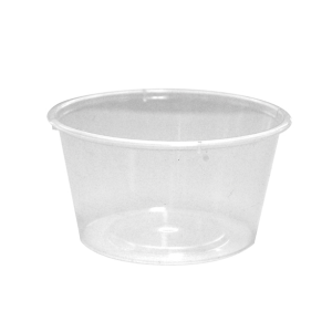 Livingstone Round Base, Recyclable Plastic Take-Away Containers without Lid, 4oz or 110ml, BPA Free, Clear, 1000 Pieces/Carton Carton