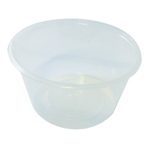 Livingstone Round Base, Recyclable Plastic Take-Away Containers without Lid, 4oz or 110ml, BPA Free, Clear, 1000 Pieces/Carton Carton