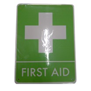 Livingstone Printed Sign 'First Aid', 250 x 195 mm, 3D, Recyclable Polypropylene, Each Each