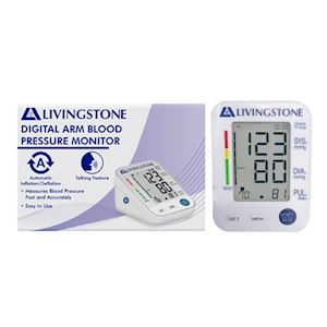 Livingstone Premium Digital Blood Pressure Monitor, Fully Automatic wi ...