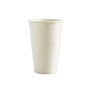 Livingstone Paper Drinking Cups, 473ml or 16oz, White, 50 Pieces/Bag, 20 Bags/Carton, 1000/Carton Carton