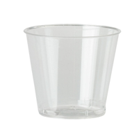 Livingstone Plastic Portion Cups, 59.2ml or 2 Ounce Capacity, Clear, Disposable, Recyclable, 250/Pack, 2,500/Carton Carton