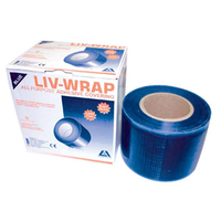 Livingstone Wrap Barrier Film, 15 x 10cm,4 x 6 Inches, Perforated Sheets, Blue, 1200 Sheets/Box Box