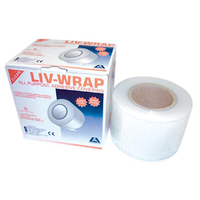 Livingstone Wrap Barrier Film, 15 x 10cm, 4 x 6 Inches, Perforated Sheets, Clear, 1200 Sheets/Box Box