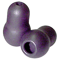 Livingstone Stethoscope Eartips, Soft, Screw Type, Grey, Pair Pair